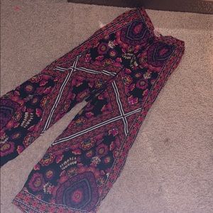 Boho Colorful Flowey Pants